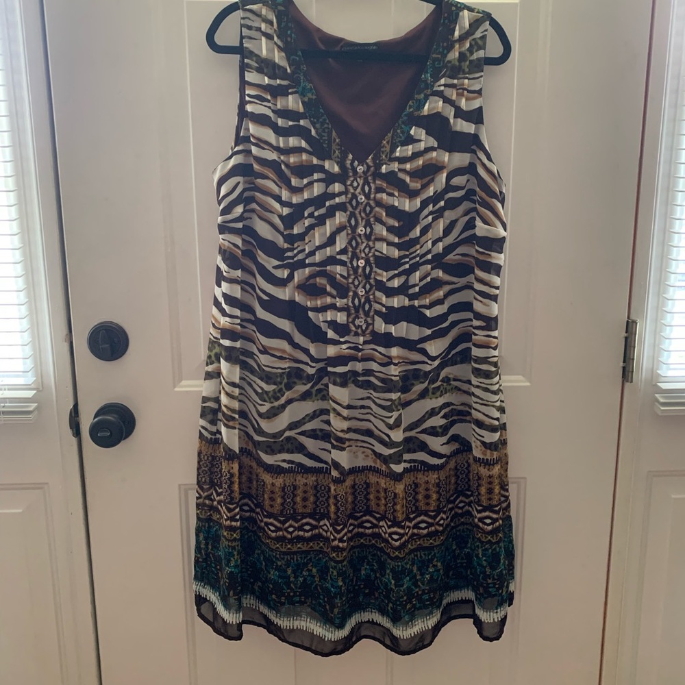 Chris McLaughlin sleeveless ladies plus size dress